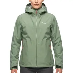 SALEWA - Casaca impermeable Puez Powertex - Pastel green