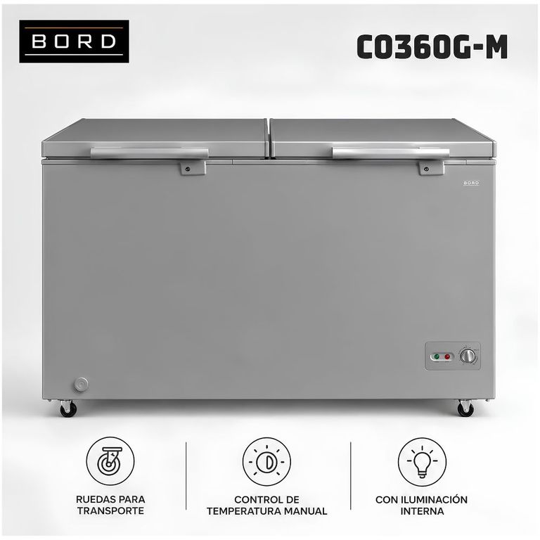 Congelador 362LT Función dual Congelador-Conservador CO360G-M Gris