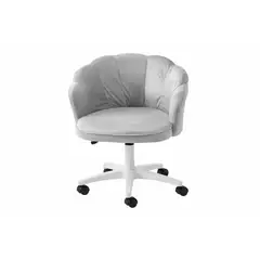 GENERICO - Silla Tocador Giratoria Escritorio Acolchada Ergonómica Ajustable Ruedas Base Estudio 190366
