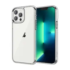 I2GO - Case para iPhone 13 Pro Max, amortiguador de choques, transparente