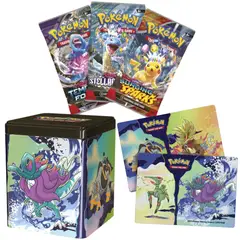 POKEMON - Cartas Pokémon TCG Stacking Tin - 30 Cards y Lata Coleccionable - Español