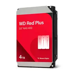 WESTERN DIGITAL - Disco Duro 4 TB Red Plus HDD SATA