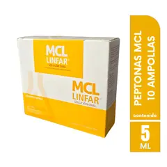 GENERICO - Peptonas Linfar Peptonum 10 Ampollas de 5ml - Regeneración y Desarrollo Muscular