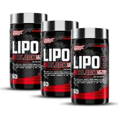 NUTREX RESEARCH - PACK X 03 - Lipo 6 Black Ultra Concentrate - 60 Capsulas