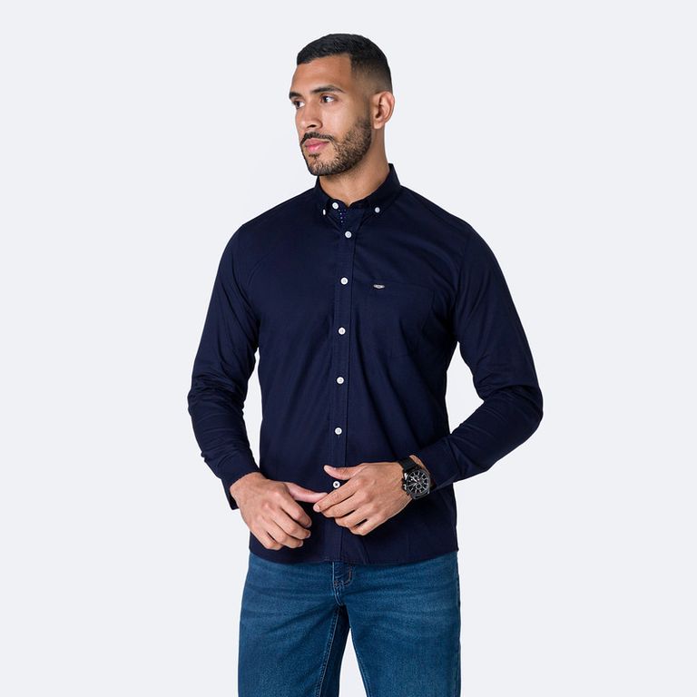 Camisa Popelina Stretch Hombre Fabryzio
