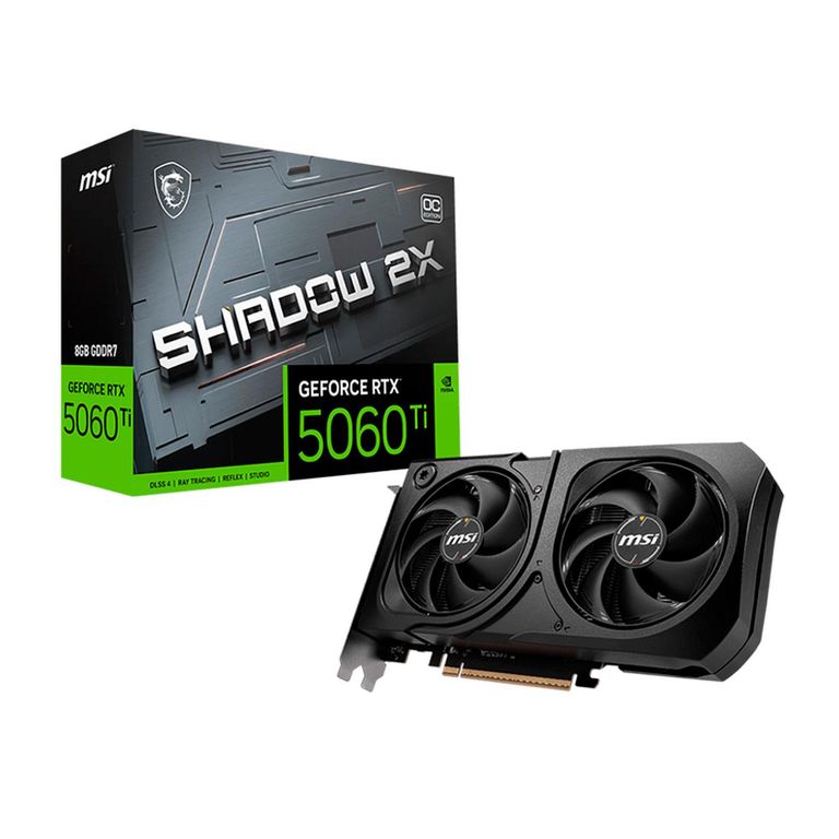 TARJETA DE VIDEO RTX 5060TI 8GB SHADOW 2X OC PLUS GDDR7