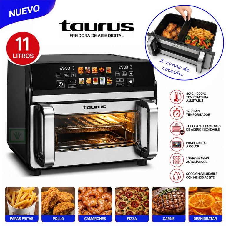 Freidora de Aire Double Air Fryer 11 Litros