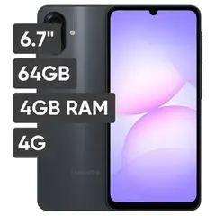 SAMSUNG - NUEVO GALAXY A07 4GB 64GB - LIBRE NEGRO