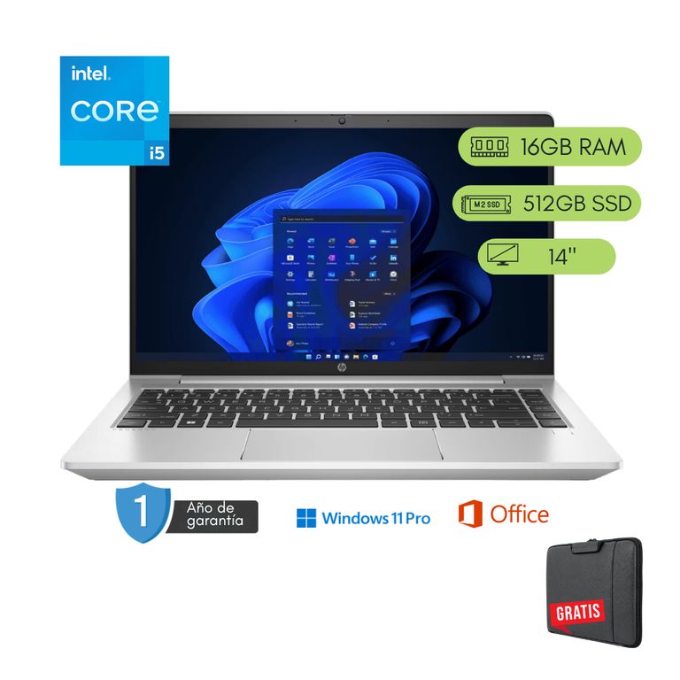 Laptop ProBook 440 G9 Core i5 12va 16GB RAM 512 GB SSD Reacondicionada