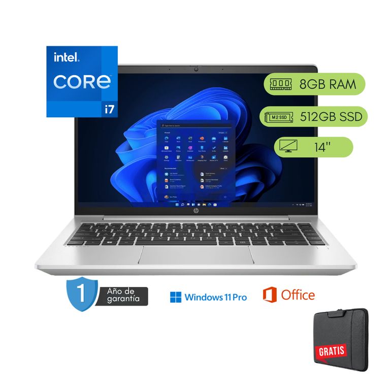 Laptop ProBook 440 G9 Core i7 12va 8GB RAM 512 GB SSD Reacondicionada