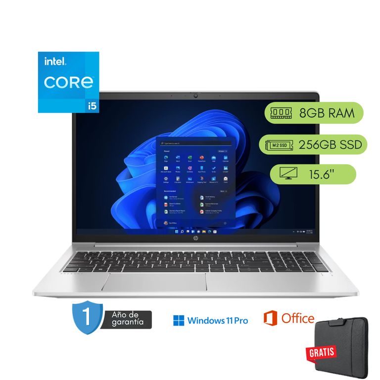 Laptop ProBook 450 G8 Core i5 11va 8GB RAM 256 GB SSD Reacondicionada