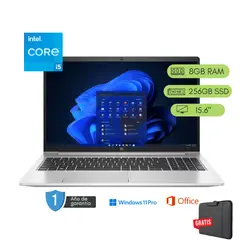 HP - Laptop ProBook 450 G9 Core i5 12va 8GB RAM 256 GB SSD Reacondicionada