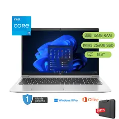 HP - Laptop ProBook 450 G9 Core i5 12va 16GB RAM 256 GB SSD Reacondicionada