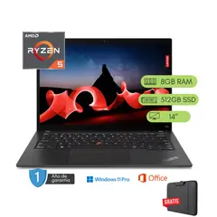 LENOVO - Laptop ThinkPad T14s Ryzen 5 Pro 4650U 8GB RAM 512 GB SSD Reacondicionada