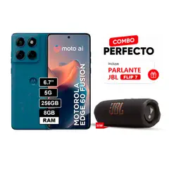 MOTOROLA - Edge 60 fusión 8GB 256GB Azul + JBL Flip 7
