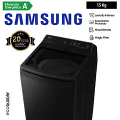 SAMSUNG - LAVADORA 13KG COLOR NEGRO MOD WA13CG5441BV