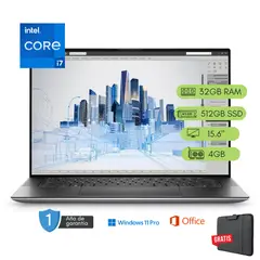 Dell - Laptop Precision 5560 Core i7 11va 32GB RAM 512 GB SSD 4GB Video Reacondicionada