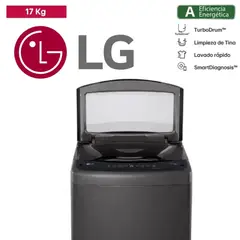 LG - LAVADORA 17KG COLOR NEGRO CLARO MOD WT17BVTB