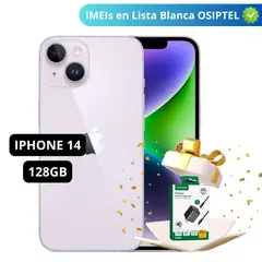 APPLE - IPHONE 14 DE 128GB SEMI NUEVO PURPLE - INCLUYE CARGADOR UGREEN DE REGALO