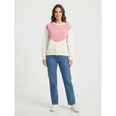 GENERICO - Polera Mujer Vanessa básica - Rosa