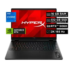 HP - Gamer HyperX OMEN by 15-ga0001la,i7-14650H, 16GB,SSD 512GB ,RTX 5060 8GB 15.3" 2K W11-D62W3LA.