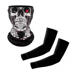 Rockbros - Pack de Bandana y Mangas de Verano para Ciclismo Moto y Scooter