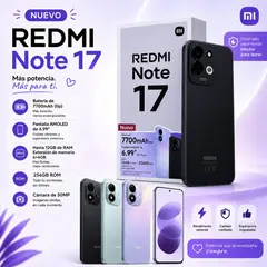 XIAOMI - REDMI NOTE 17 6GBROM 256GB NUEVO - COLOR LILA