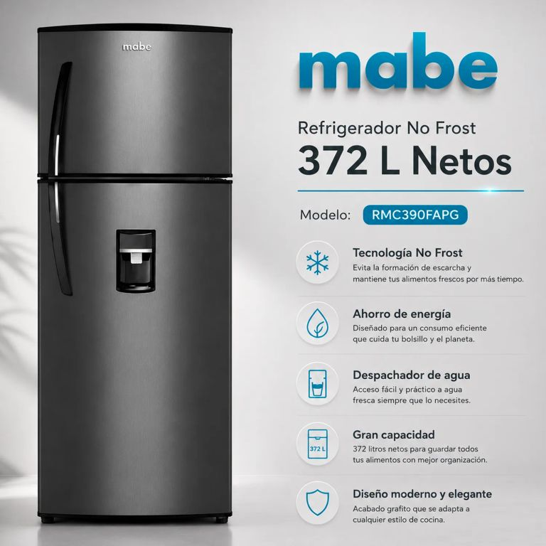 Refrigeradora De Frost 390 lts Grafito RMC390FAPG Categoría