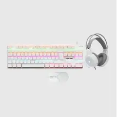 HALION - Kit Gamer K431C ICECOOL Teclado + Audifonos + Mouse RGB