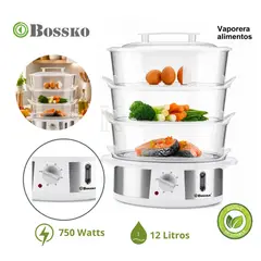 BOSSKO - Vaporizador de Alimentos de 12 Litros de 3 niveles