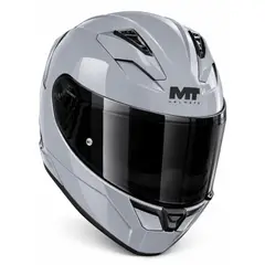 MT HELMETS - CASCO MT SEGMENT GRIS BRILLO VISOR OSCURO Y CERTIFICADO DOT