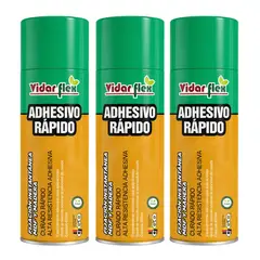 VIDAR - Activador en Aerosol para Adhesivo de Cianoacrilato Flex 400 ml Pack 3 uds