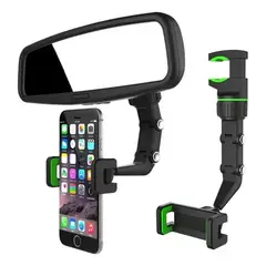 GENERICO - Porta Celular Sobre Espejo Retrovisor Tipo Brazo 360°