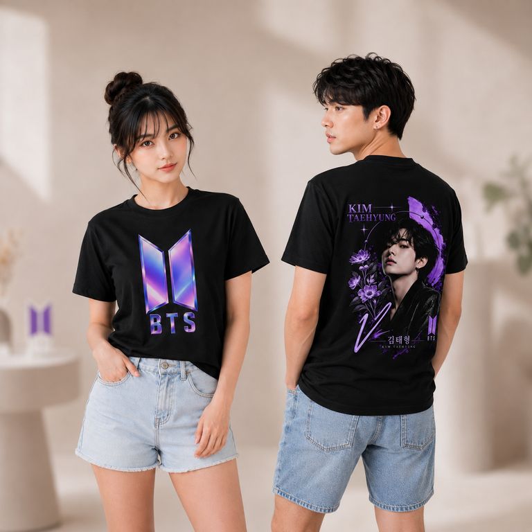 Polo TAEHYUNG BTS diseño unisex para Army kpop