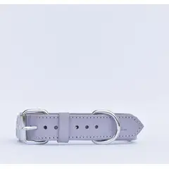 GENERICO - Collar para perros de cuero curtido vegetal Lila - Talla M, Marca Blakylani.pet