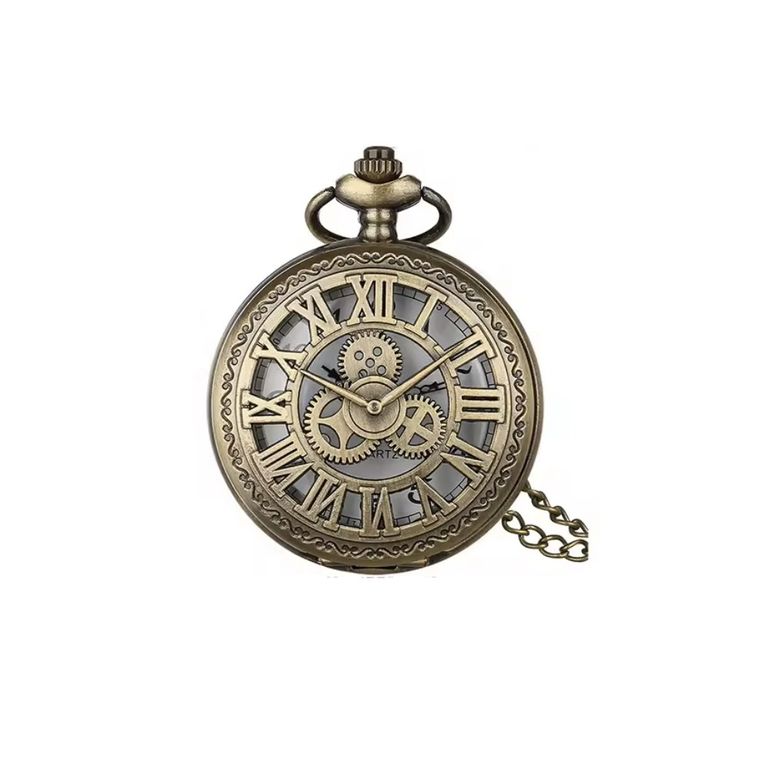 Reloj de bolsillo Bronce Steampunk antiguo Vintage