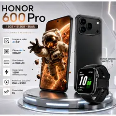 HONOR - CELULAR 600 Pro 12GB+512GB - Black