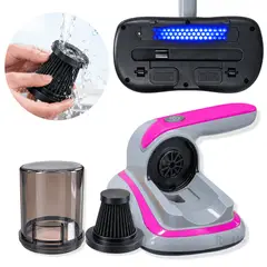 ROHS - Aspiradora Inalámbrica Anti Ácaros De Mano Con Luz UV Portátil Para Colchón Y Sofá