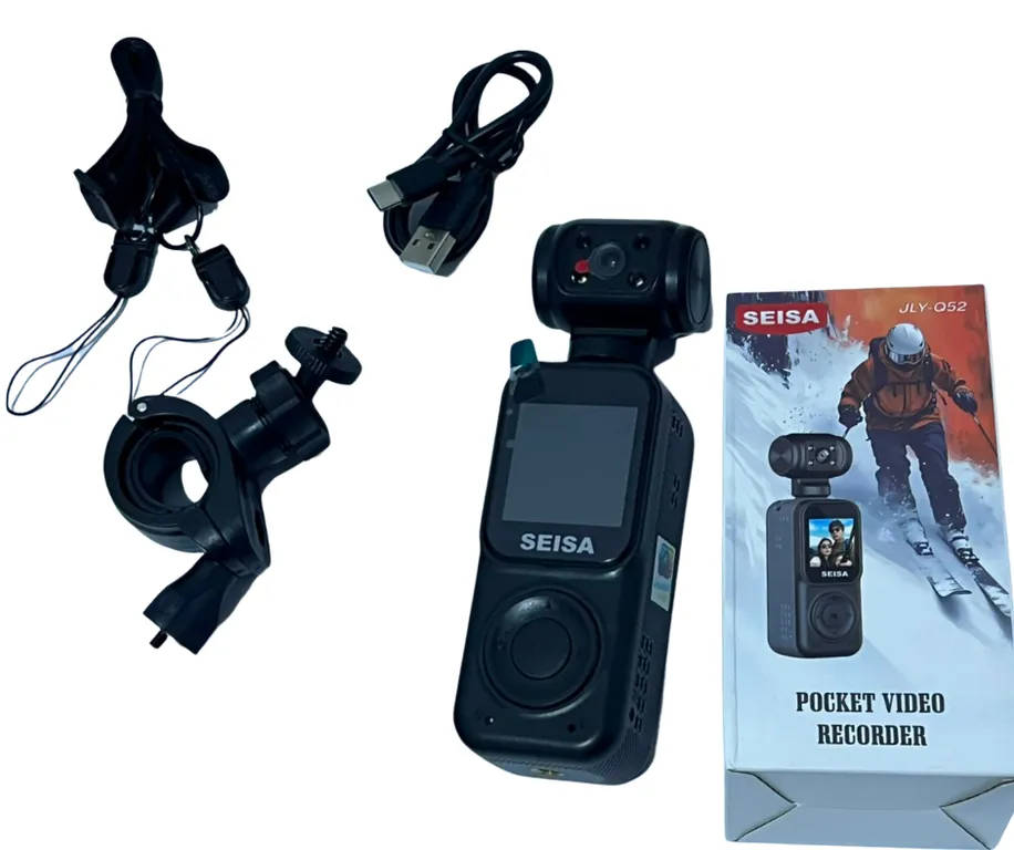 Camara de Acción Deportiva Mini Recargable HD 2K Wifi