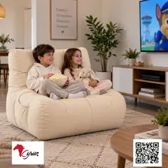 NO LOGO - SILLON PUFF HUESO