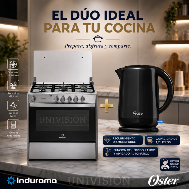 Cocina Cantabria 5 Hornillas Croma + Hervidor Oster