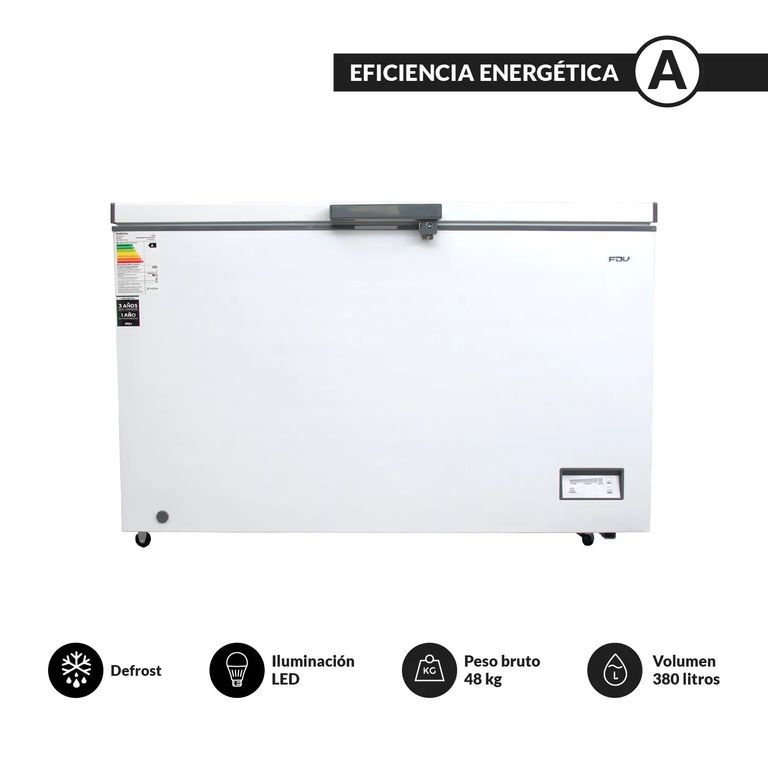 Congelador Horizontal Blanco 380 L