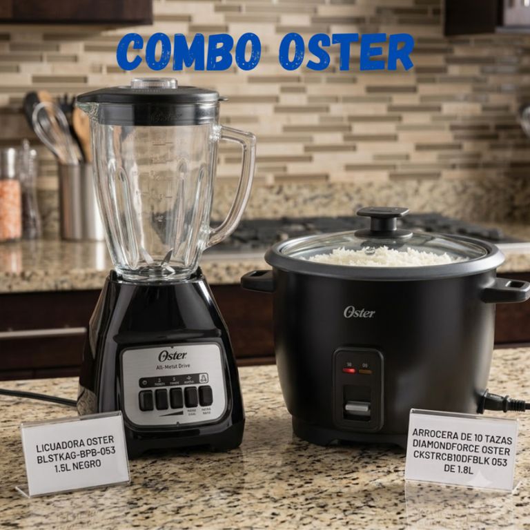 Arrocera DiamondForce 10 Tazas CKSTRCB10DFSKE-053 + Licuadora de 1.5L BLSTKAG-BPB-053