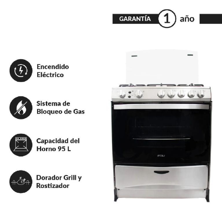 Cocina a pie Expert 76 cm Gas Natural