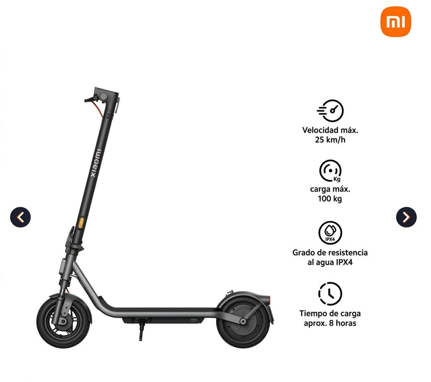 Scooter Eléctrico 6 Lite Plegable 25 km/h 800W