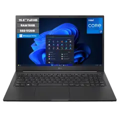 LG - Laptop UltraPC 15U50Q Core i7-1260P RAM 16GB SSD 512GB 15.6 IPS FHD Windows 11 Pro Black