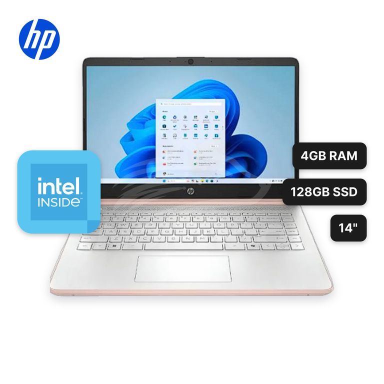 LaptopHP 14-DQ6105DX N150 4GB 128GB UFS 14" (D0SN9UA#ABA)