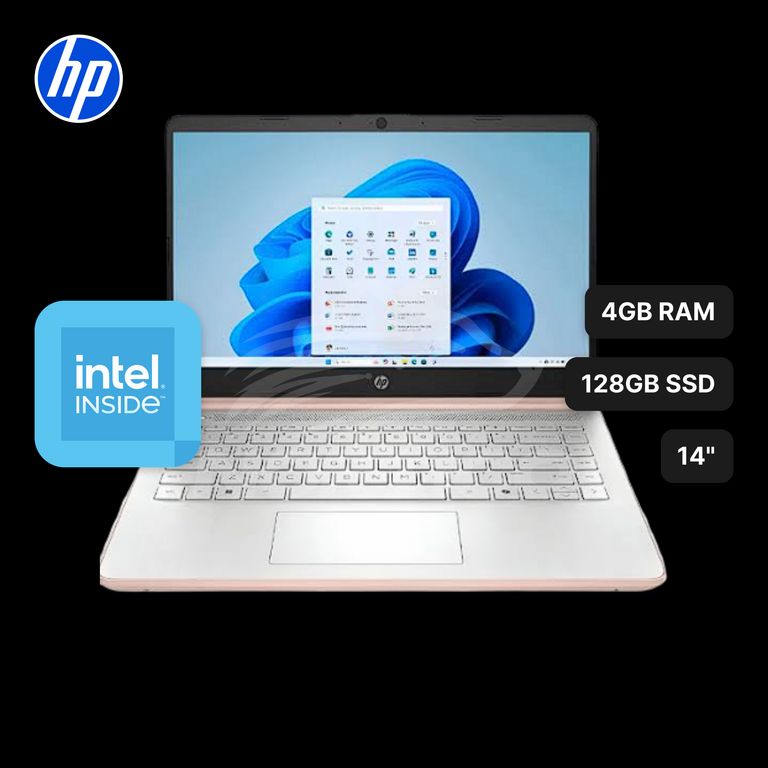 Laptop HP14-DQ6105DX N150 4GB 128GB UFS 14" (D0SN9UA#ABA)