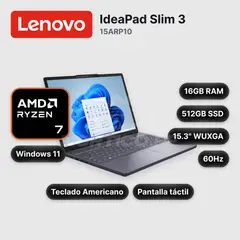 LENOVO - LaptopLenovo IdeaPad Slim 3 15ARP10 Ryzen 7-170 16GB 512GB SSD 15.3" (83K700TUUS)