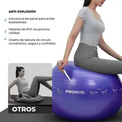 PROIRON - Pelota de Yoga y Pilates de 55cm Morado